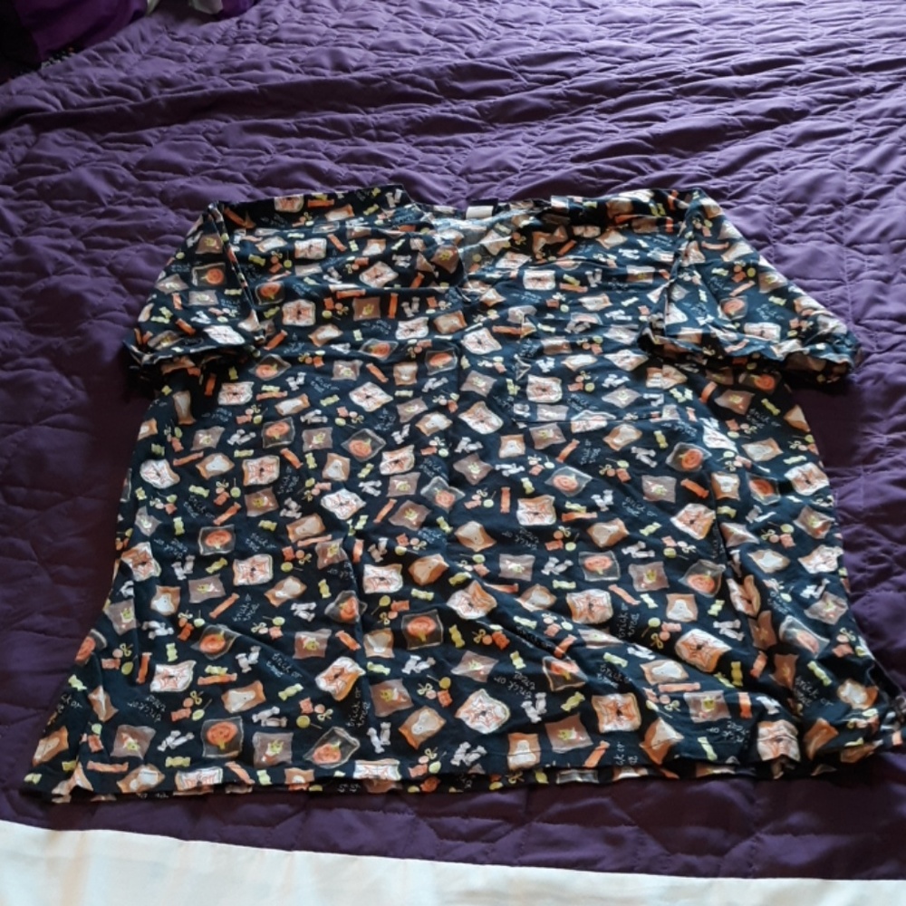 Halloween Scrub top
